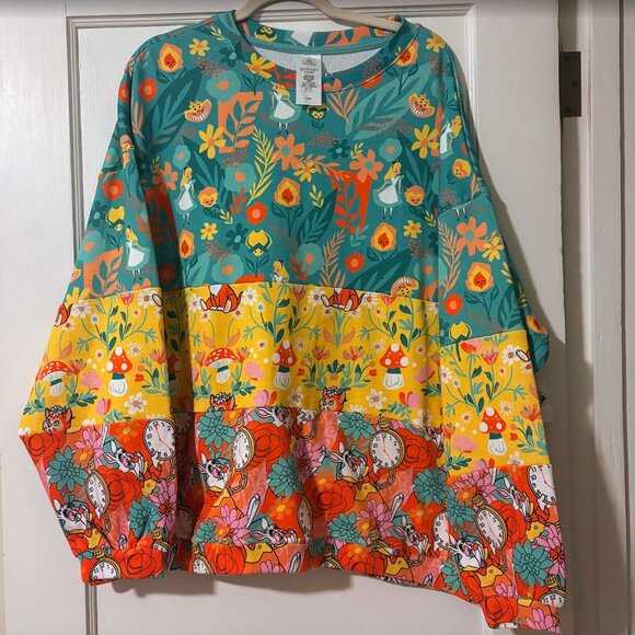 Disney Tops - NWT Disney Alice in Wonderland Sweatshirt XL